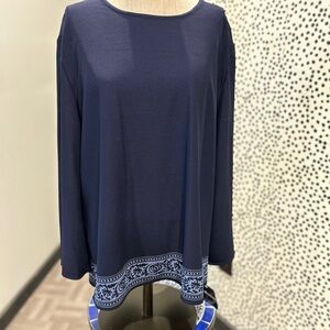 Navy Blue Women's Top